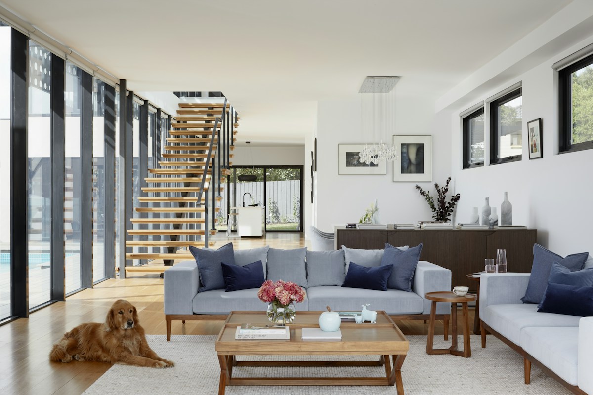 Warm contemporary interior reference